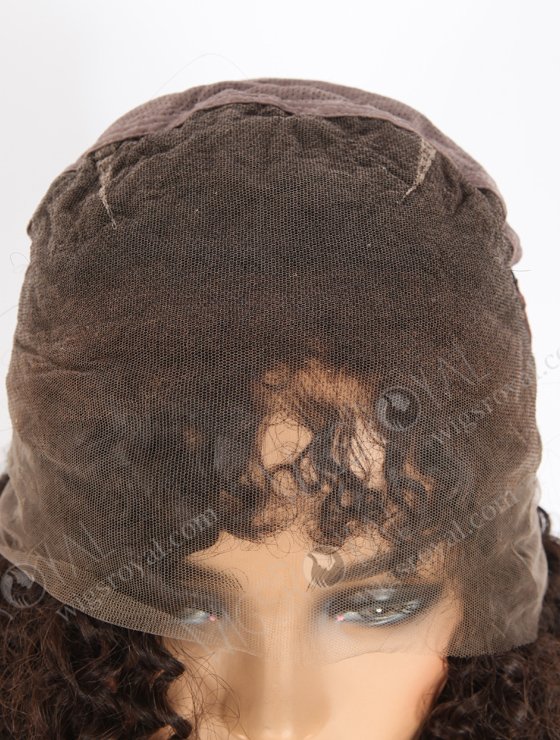 Natural Color Close To Brown Kinky Curly Human Hair With Wide Elastic Band WR-LW-135-24490