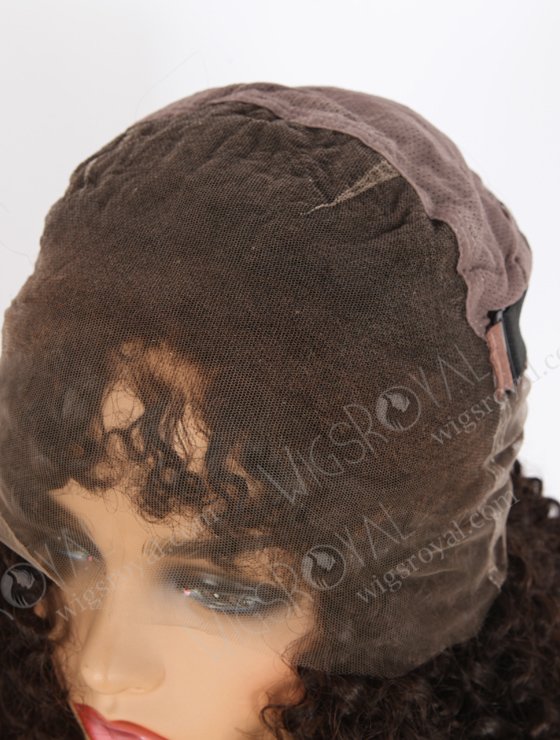 Natural Color Close To Brown Kinky Curly Human Hair With Wide Elastic Band WR-LW-135-24491