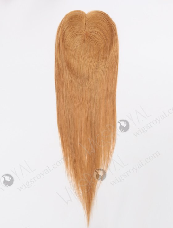 In Stock 2.75"*5.25" European Virgin Hair 20" Straight 18# Color Monofilament Hair Topper Topper-170-24625