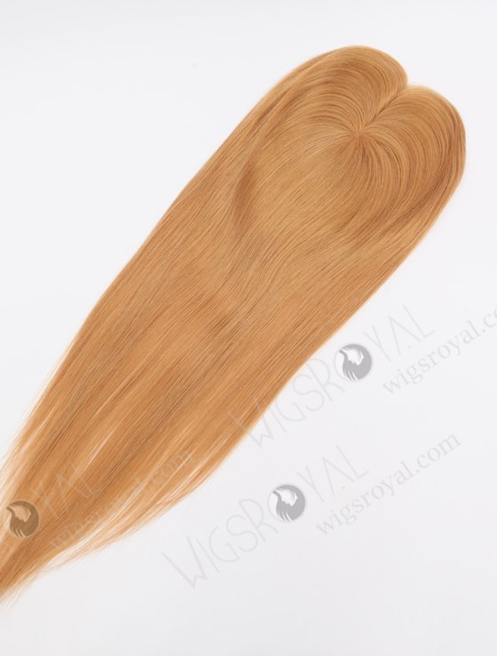 In Stock 2.75"*5.25" European Virgin Hair 20" Straight 18# Color Monofilament Hair Topper Topper-170-24626