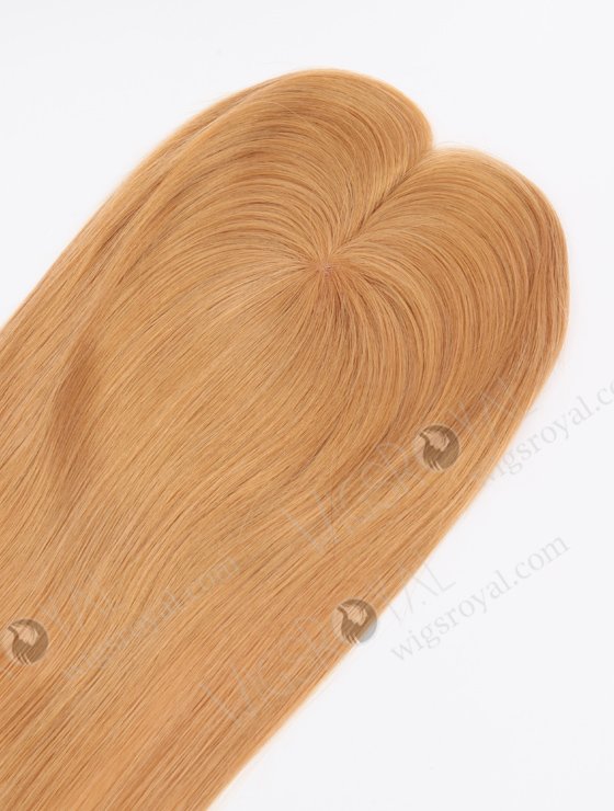 In Stock 2.75"*5.25" European Virgin Hair 20" Straight 18# Color Monofilament Hair Topper Topper-170-24627