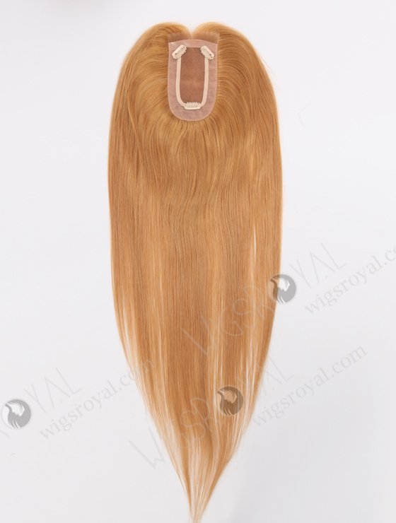 In Stock 2.75"*5.25" European Virgin Hair 20" Straight 18# Color Monofilament Hair Topper Topper-170-24632