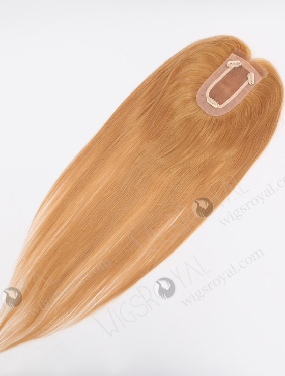 In Stock 2.75"*5.25" European Virgin Hair 20" Straight 18# Color Monofilament Hair Topper Topper-170-24633