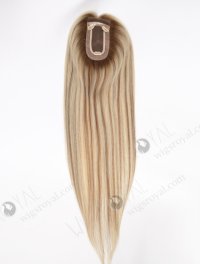 Long Human Hair Toppers With Brown Roots Color Topper-166