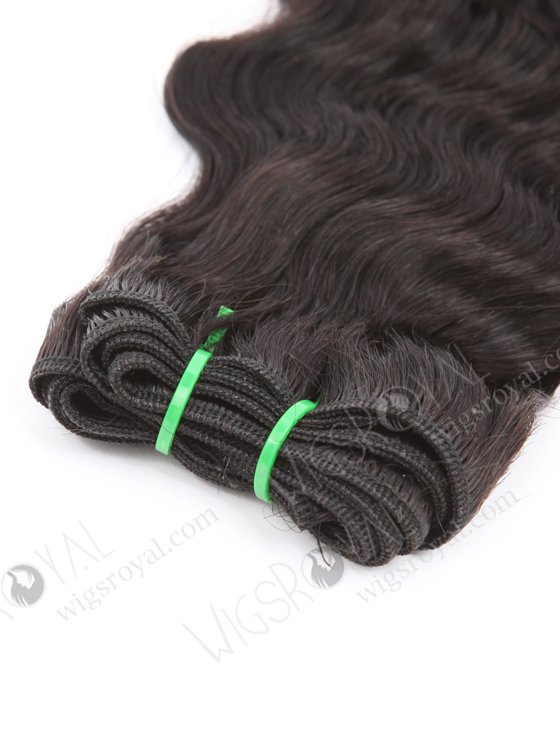In Stock 5A Peruvian Virgin Hair 14" Double Drawn Wavy With Curl Tip 1b# Color Machine Weft SM-6163-24732