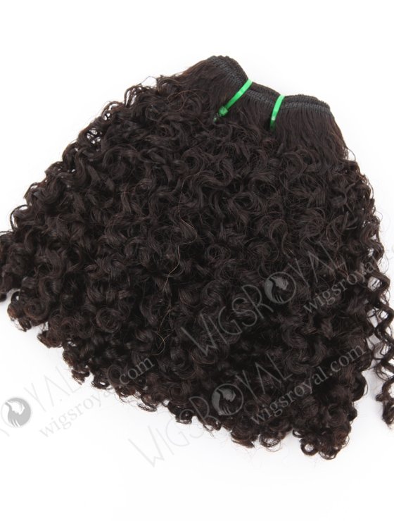 In Stock 5A Peruvian Virgin Hair 12" Double Drawn Abby Curl Natural Color Machine Weft SM-6161-24746