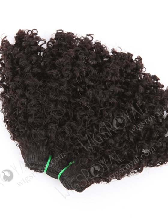 In Stock 5A Peruvian Virgin Hair 12" Double Drawn Abby Curl Natural Color Machine Weft SM-6161-24748