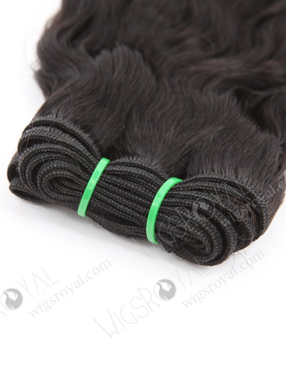 In Stock 5A Peruvian Virgin Hair 12" Double Drawn Wavy With Curl Tip 1b# Color Machine Weft SM-6164-24720