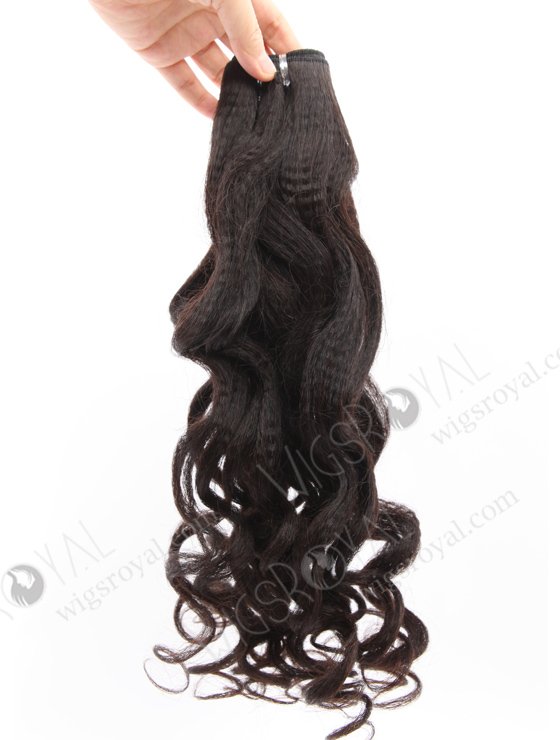 In Stock Brazilian Virgin Hair 24" Italian Yaki Curl Natural Color Machine Weft SM-6165-24712