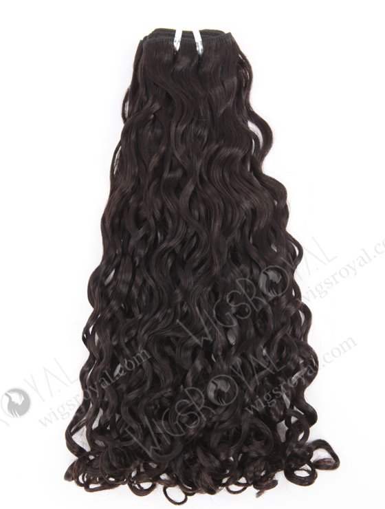 In Stock 7A Peruvian Virgin Hair 16" Double Drawn Looser Pissy Curl Color #2 Machine Weft SM-6166