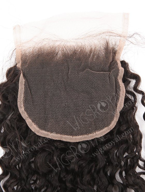 In Stock Indian Remy Hair 26" 12mm Curl Natural Color Top Closure STC-410-24775