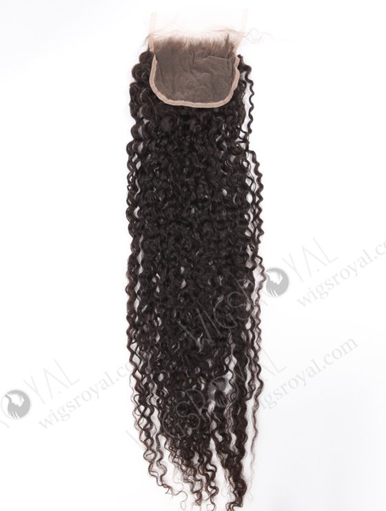 In Stock Indian Remy Hair 26" 12mm Curl Natural Color Top Closure STC-410-24774
