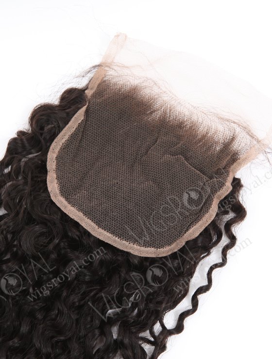 In Stock Indian Remy Hair 26" 12mm Curl Natural Color Top Closure STC-410-24771