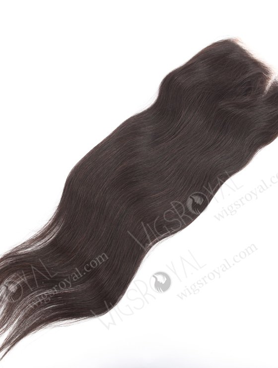 In Stock Indian Remy Hair 18" Straight Natural Color Top Closure STC-411-24779