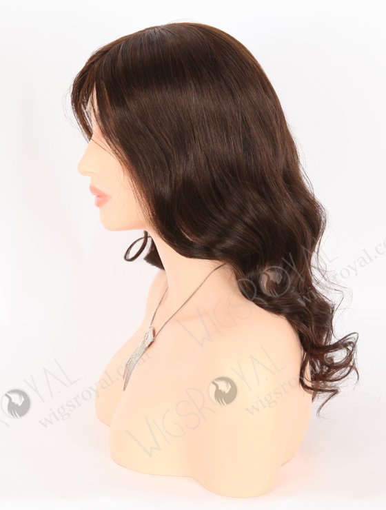 In Stock European Virgin Hair 16" Beach Wave 2a# Color Lace Front Silk Top Glueless Wig GLL-08058-24821