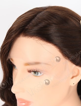 In Stock European Virgin Hair 16" Beach Wave 2a# Color Lace Front Silk Top Glueless Wig GLL-08058