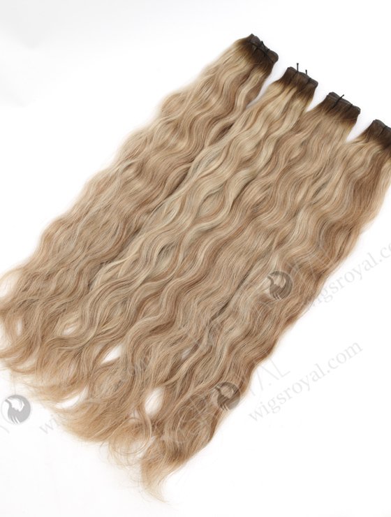 Highlight Color European Human Hair Invisible Genius Wefts WR-GW-020-24887
