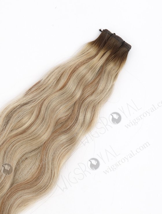 Highlight Color European Human Hair Invisible Genius Wefts WR-GW-020-24891