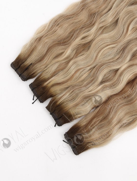 Highlight Color European Human Hair Invisible Genius Wefts WR-GW-020-24892