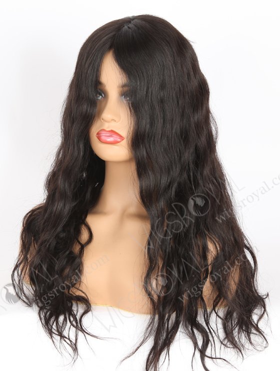 In Stock Brazilian Virgin Hair 20" Natural Straight Natural Color Silk Top Glueless Wig GL-04033-24974