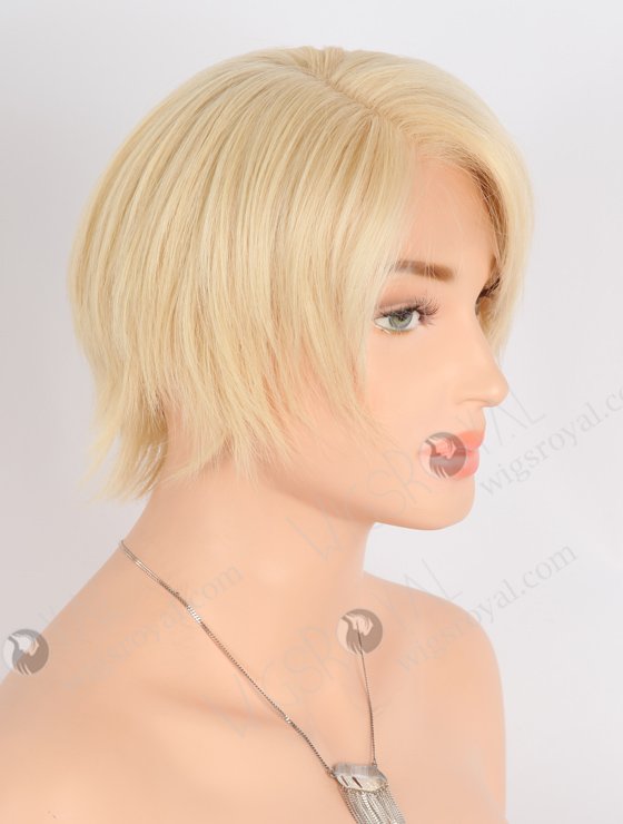 Short Pixie Cut Lace Front Wigs Blonde 613  European Virgin Hair WR-CLF-053-24985