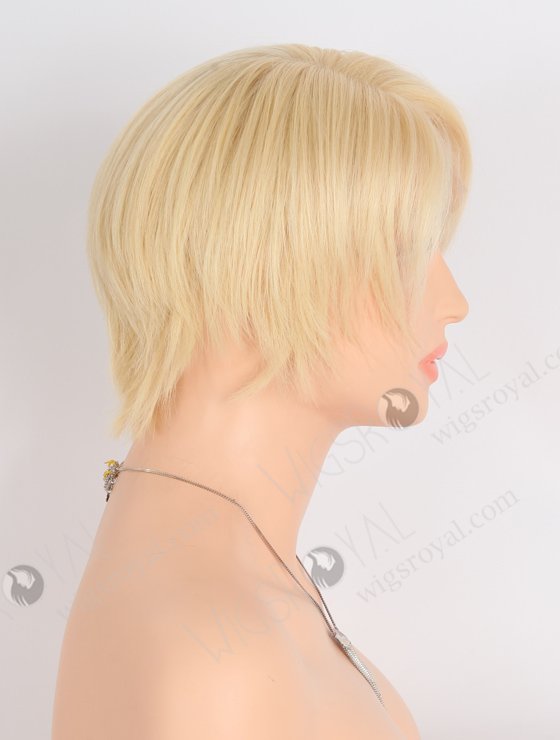 Short Pixie Cut Lace Front Wigs Blonde 613  European Virgin Hair WR-CLF-053-24987