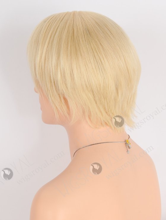 Short Pixie Cut Lace Front Wigs Blonde 613  European Virgin Hair WR-CLF-053-24989