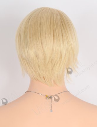 Short Pixie Cut Lace Front Wigs Blonde 613  European Virgin Hair WR-CLF-053