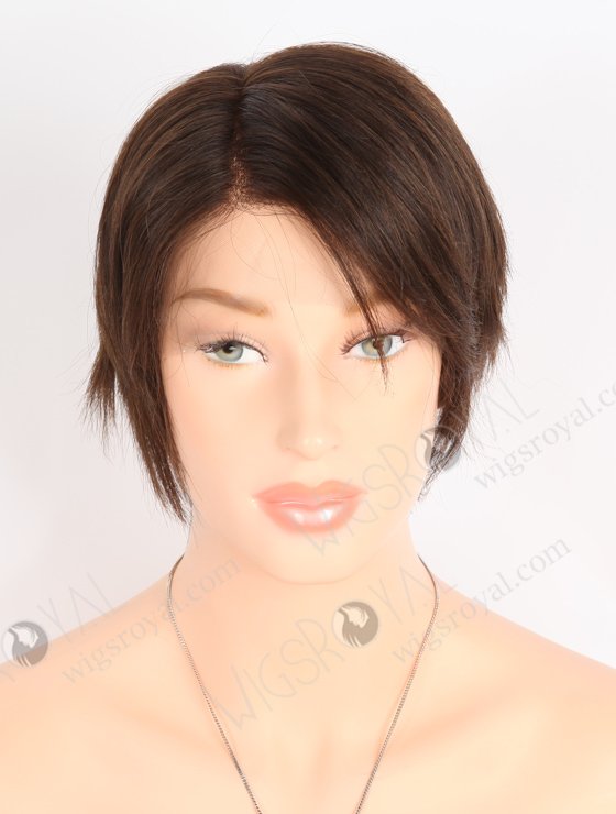 HD Lace Natural Looking Dark Brown Short Pixie Wigs WR-CLF-054-24997