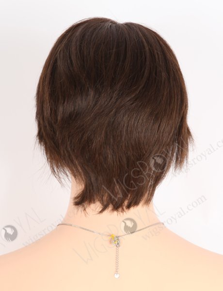 HD Lace Natural Looking Dark Brown Short Pixie Wigs WR-CLF-054