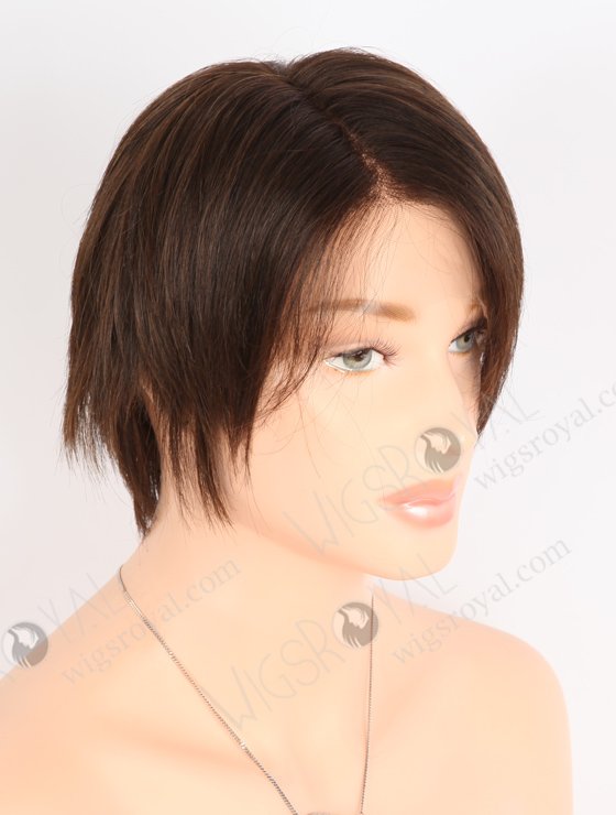 HD Lace Natural Looking Dark Brown Short Pixie Wigs WR-CLF-054-25004