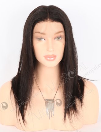 In Stock Brazilian Virgin Hair 14" Straight Natural Color Full Lace Wig FLW-04008