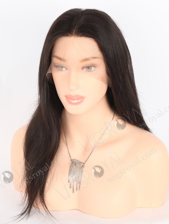In Stock Brazilian Virgin Hair 16" Straight Natural Color Full Lace Wig FLW-04023