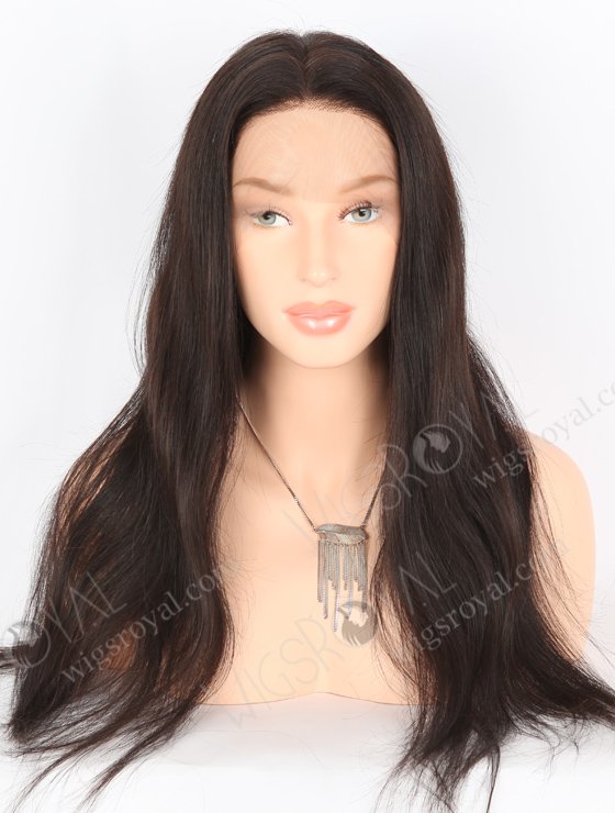 In Stock Brazilian Virgin Hair 22" Straight Natural Color Full Lace Wig FLW-04205-25095
