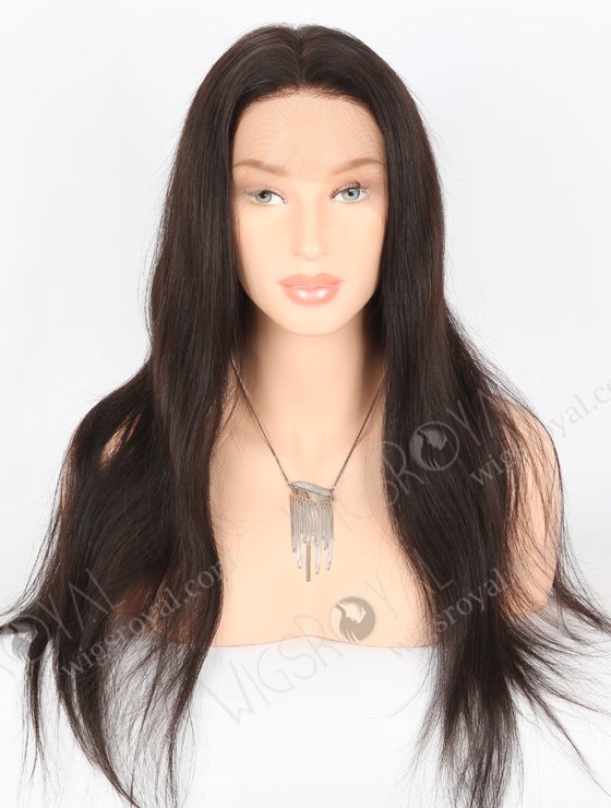 In Stock Brazilian Virgin Hair 22" Straight Natural Color Full Lace Wig FLW-04205-25096
