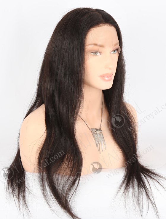 In Stock Brazilian Virgin Hair 22" Straight Natural Color Full Lace Wig FLW-04205-25100