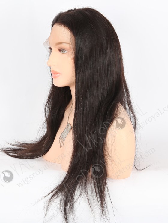 In Stock Brazilian Virgin Hair 22" Straight Natural Color Full Lace Wig FLW-04205-25099