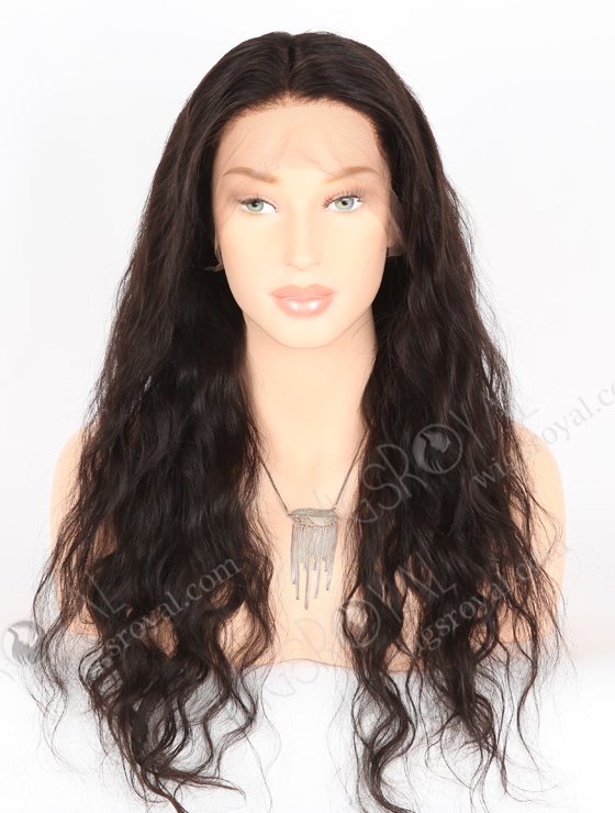 In Stock Brazilian Virgin Hair 22" Natural Wave Natural Color Full Lace Wig FLW-04206-25104