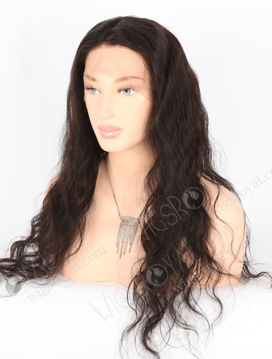 In Stock Brazilian Virgin Hair 22" Natural Wave Natural Color Full Lace Wig FLW-04206-25105