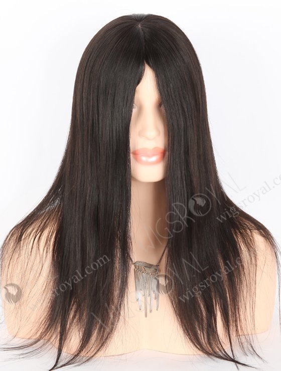 In Stock Malaysian Virgin Hair 16" Straight Natural Color Silk Top Glueless Wig GL-03020-25134