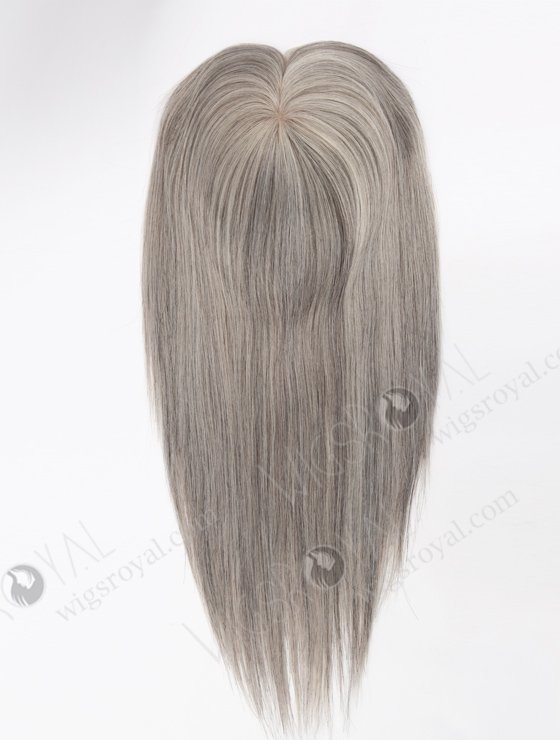 Grey Color All One Length European Human Hair Toppers For White Women WR-TC-087-25181