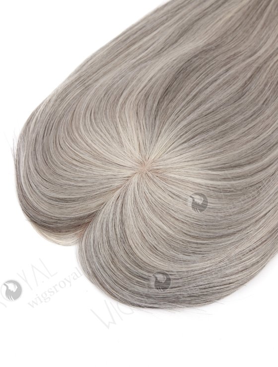 Grey Color All One Length European Human Hair Toppers For White Women WR-TC-087-25183