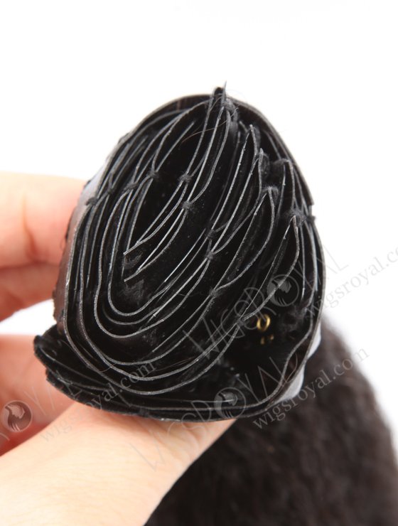 Double Draw Kinky Straight Invisible PU Skin Weft Seamless Hair Extension WR-SW-007-25239