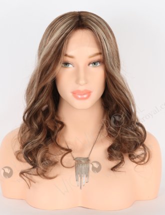 Medium Length Caramel Latte Color Lace Front Glueless Wig GLL-08066