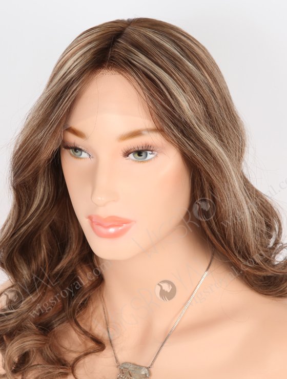 Medium Length Caramel Latte Color Lace Front Glueless Wig GLL-08066-25266