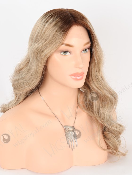 In Stock European Virgin Hair 20" Beach Wave B116 Color Lace Front Silk Top Glueless Wig GLL-08063-25280