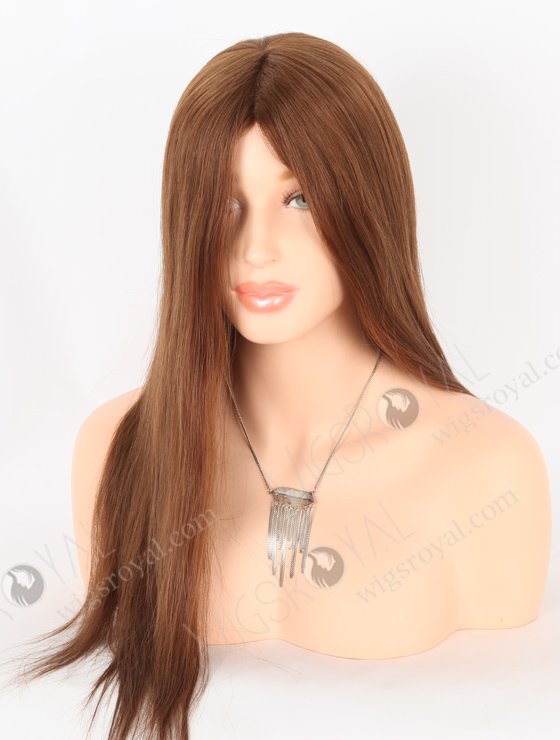 Chic Chestnut Brown Glueless Wig With Silk Top GL-04018-25256