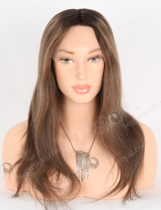 Gorgeous Brown Hair Wigs Fast Shipping 16 Inch European Hair Silk Top Glueless Wig GLL-08051