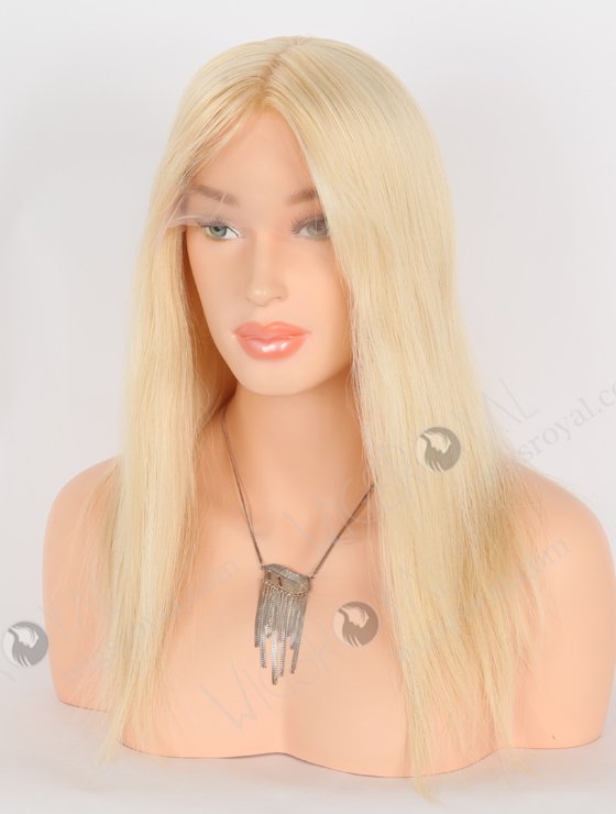 Buy Wigs Online Short Blonde 613 Undetectable Lace Wigs for Caucasian | In Stock European Virgin Hair 14" Straight 613# Color Lace Front Silk Top Glueless Wig GLL-08041-25392