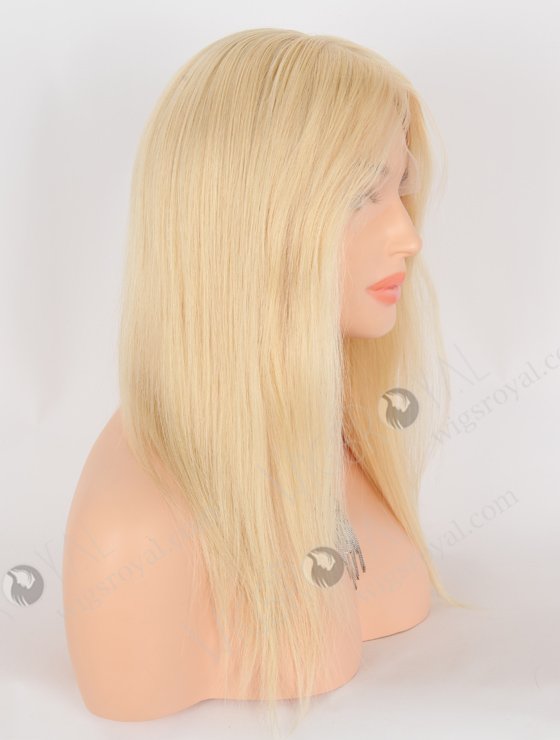 Buy Wigs Online Short Blonde 613 Undetectable Lace Wigs for Caucasian | In Stock European Virgin Hair 14" Straight 613# Color Lace Front Silk Top Glueless Wig GLL-08041-25396